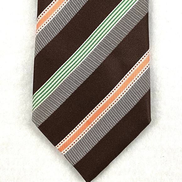Mens 100% Silk Neck Tie Ermenegildo Zegna Italy 60/3.5 - Picture 2 of 7